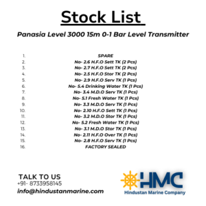 PANASIA LEVEL 3000 15M 0-1 BAR LEVEL TRANSMETTER