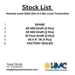 PANASIA LEVEL 3000 20M 0-2 BAR LEVEL TRANSMITTER