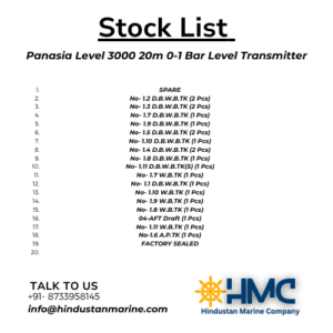 PANASIA LEVEL 3000 20M 0-1 BAR LEVEL TRANSMETTER