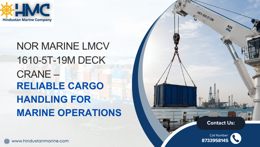 NOR MARINE LMCV 1610-5T-19M Deck Crane – Reliable Cargo Handling for Marine Operations